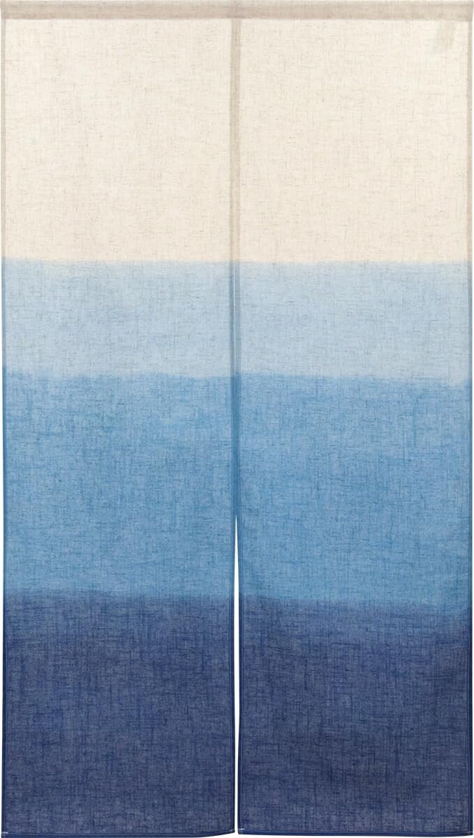 のれん【未使用】藍染四段グラデーション のれん【未使用】藍染四段グラデーション